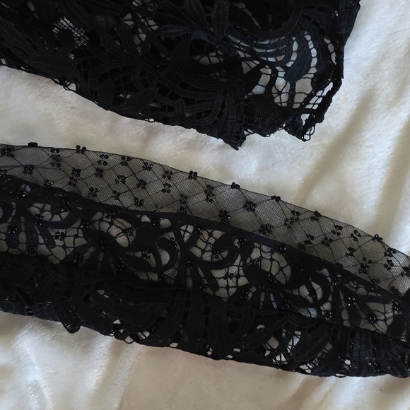 Self-Portrait Black Lace Blouse - Picture 8 of 9